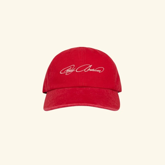 NEW SEASON ❤️ CHERRY LA AMERICAN UNSTRUCTURED HAT RED - Picture 2 of 7
